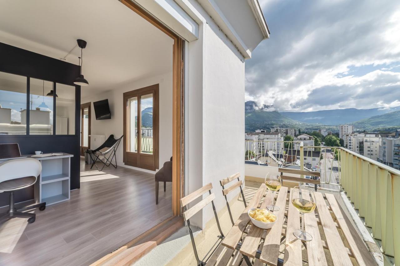 Apartament Vue Sensationnelle - Wifi Fibre - Arrivee Autonome Chambéry Zewnętrze zdjęcie